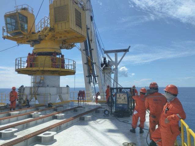 Instalación de equipo de perforación