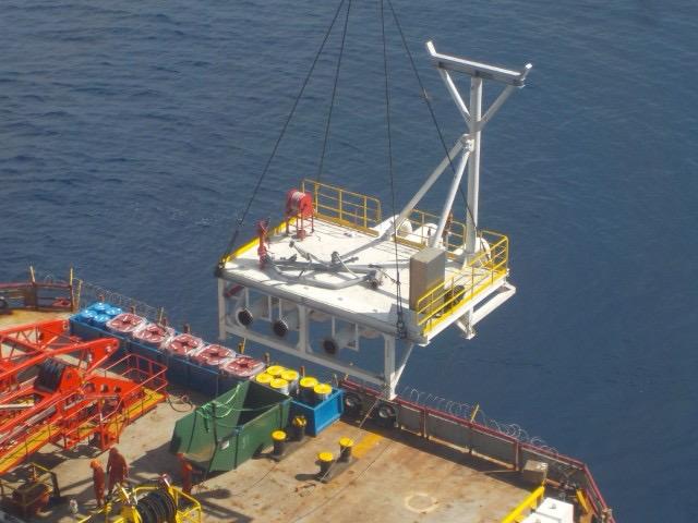 Instalación de equipo de perforación, contrato Hoosl Offshore / SCJ Constructora
